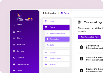 StriveDB dashboard preview